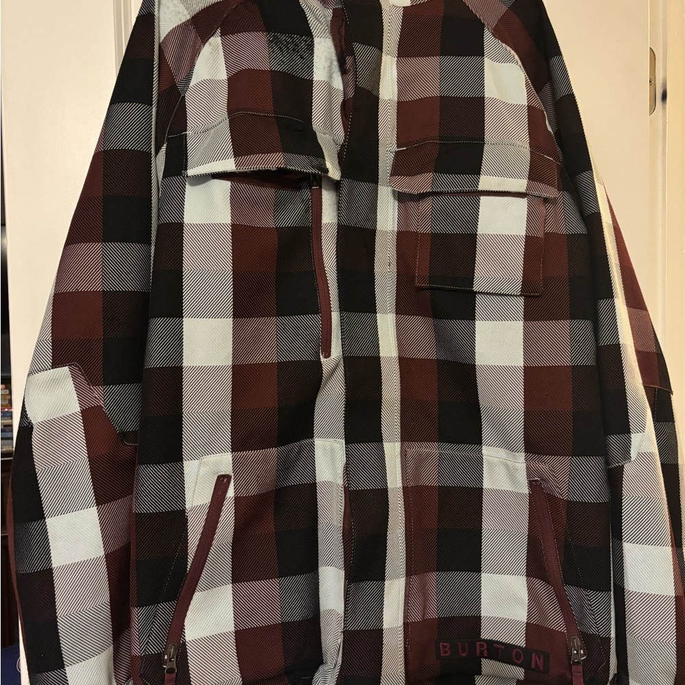 Burton Men's Plaid Jacket & Liner - Ski/Snowboarding Jacket🖤